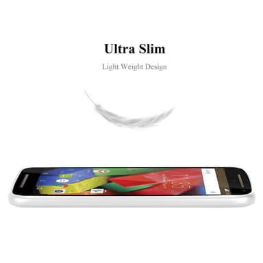Motorola MOTO G2 Suojakuori Kotelo (Hopea)