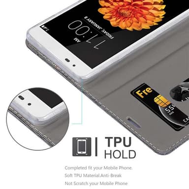 LG K7 2016 Suojakuori Lompakkokotelo (harmaa)