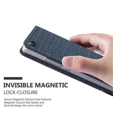Huawei P8 Suojakuori Lompakkokotelo (Sininen)