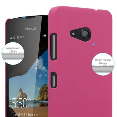 Nokia Lumia 550 Suojakuori Kotelo (Vaaleanpunainen)
