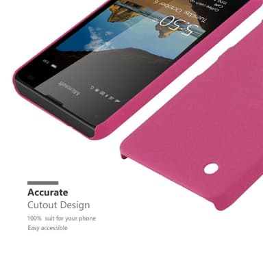 Nokia Lumia 550 Suojakuori Kotelo (Vaaleanpunainen)