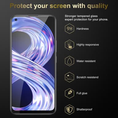 Realme 8 4G / 8 PRO Näytönsuoja Karkaistu lasi