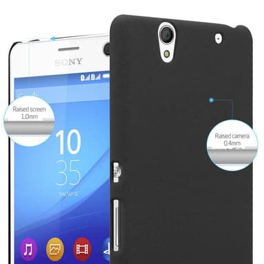 Sony Xperia C4 Suojakuori Kotelo Case (Musta)