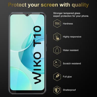 WIKO T10 Näytönsuoja Karkaistu lasi Suojakalvo