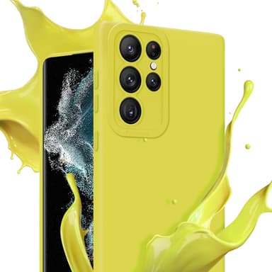 Samsung Galaxy S22 ULTRA Suojakuori Kotelo (Keltainen)