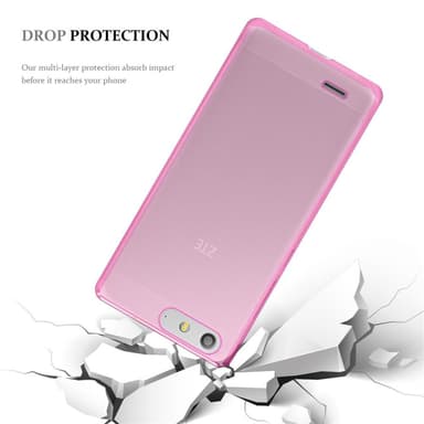 ZTE Blade V6 Suojakuori Kotelo (Vaaleanpunainen)