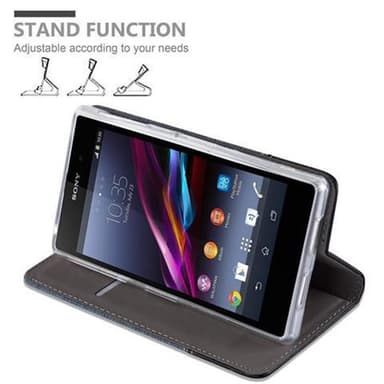 Sony Xperia Z1 Suojakuori Lompakkokotelo (Sininen)