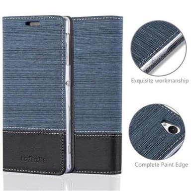 Sony Xperia Z1 Suojakuori Lompakkokotelo (Sininen)