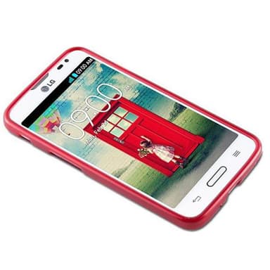 LG L70 (1. SIM) Suojakuori Kotelo (Punainen)