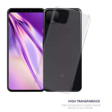 Google PIXEL 4 XL Suojakuori Kotelo (Läpinäkyvä)