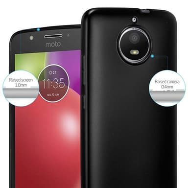 Motorola MOTO E4 Suojakuori Kotelo (Musta)