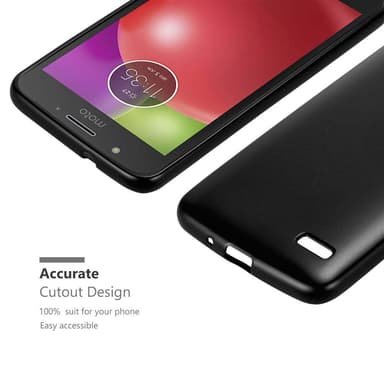 Motorola MOTO E4 Suojakuori Kotelo (Musta)