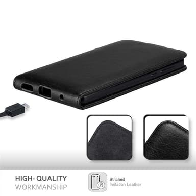 Nokia 6.1 Suojakuori Lompakkokotelo (Musta)