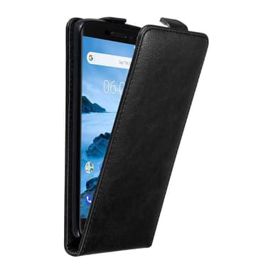 Nokia 6.1 Suojakuori Lompakkokotelo (Musta)