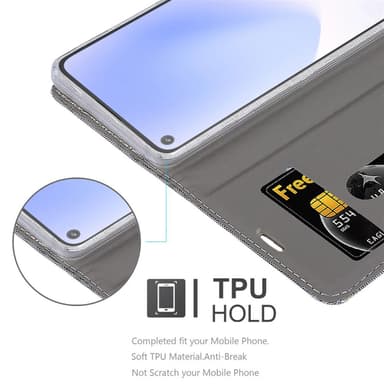 Google PIXEL 5 XL Suojakuori Lompakkokotelo (harmaa)