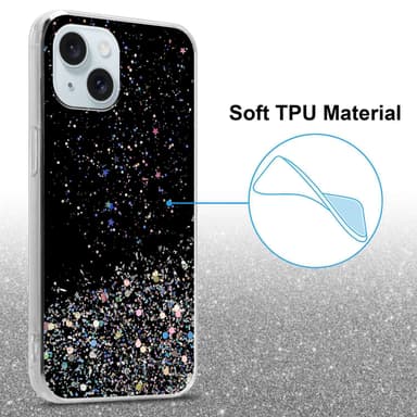 iPhone 15 Suojakuori Kotelo (Musta)