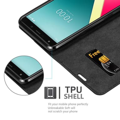 WIKO Y61 Suojakuori Lompakkokotelo (Musta)