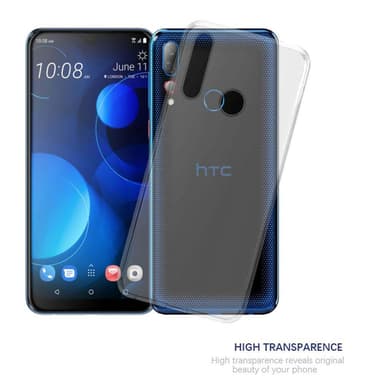 HTC Desire 19 PLUS Suojakuori Kotelo (Läpinäkyvä)