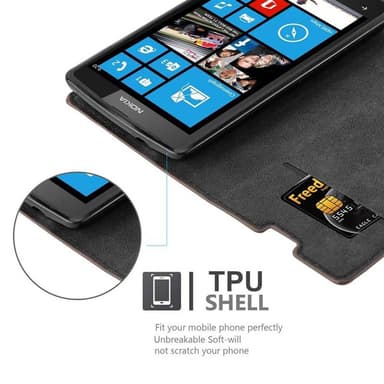 Nokia Lumia 520 / 521 Suojakuori Lompakkokotelo