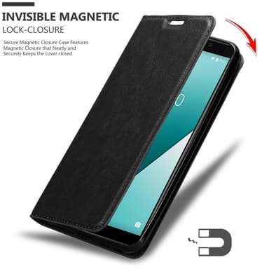 WIKO Y61 Suojakuori Lompakkokotelo (Musta)