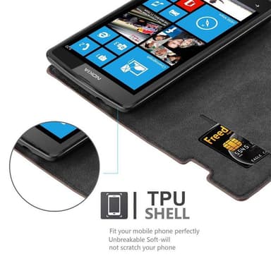 Nokia Lumia 520 / 521 Suojakuori Lompakkokotelo