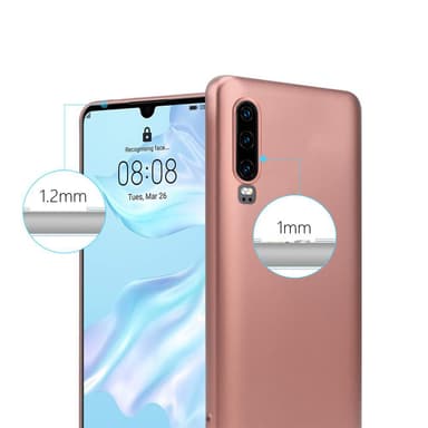 Huawei P30 Suojakuori Kotelo (Vaaleanpunainen)