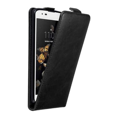 LG K8 2016 Suojakuori Lompakkokotelo (Musta)