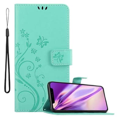 iPhone 11 PRO MAX Suojakuori Lompakkokotelo (Turkoosi)