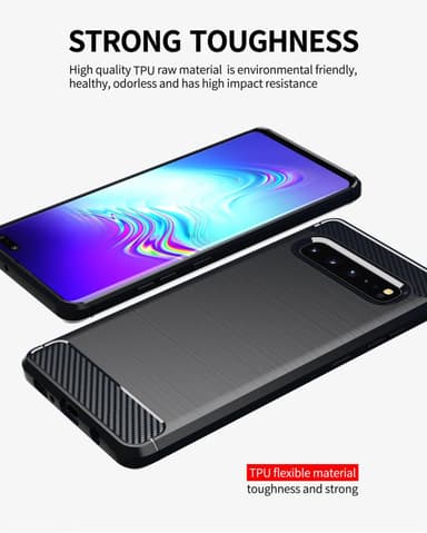 Suojakuori Samsung Galaxy S10 5G Kotelo (Musta)