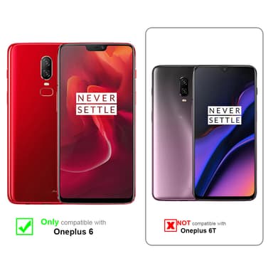 OnePlus 6 Suojakuori Lompakkokotelo (Punainen)