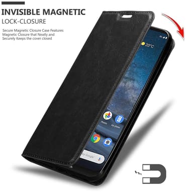 Nokia 8.3 Suojakuori Lompakkokotelo (Musta)