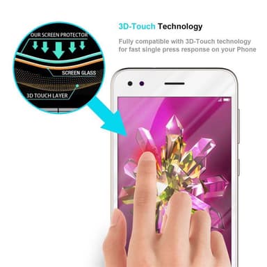 Huawei Enjoy 7 Suojakalvo Karkaistu lasi Näytönsuoja