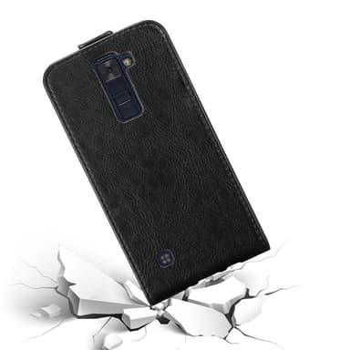 LG K8 2016 Suojakuori Lompakkokotelo (Musta)