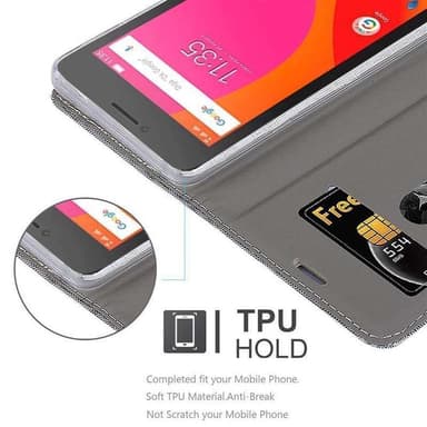 Lenovo B Suojakuori Lompakkokotelo (harmaa)