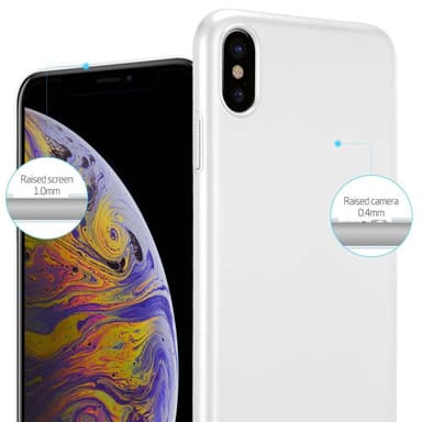 iPhone XS MAX Suojakuori Kotelo Cover (Hopea)