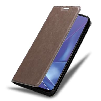Oppo A72 Suojakuori Lompakkokotelo (Ruskea)