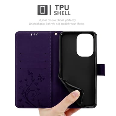 OnePlus Nord 3 5G Suojakuori Lompakkokotelo (Violetti)