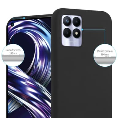 Suojakuori Realme 8i / Narzo 50 4G Kotelo (Musta)