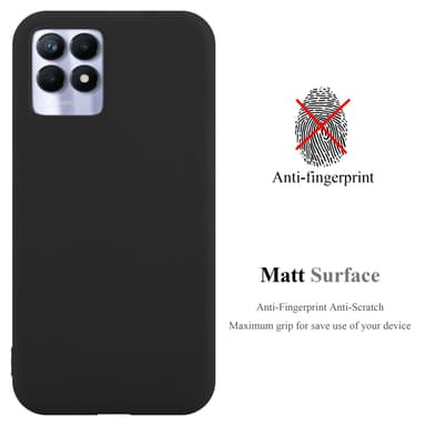 Suojakuori Realme 8i / Narzo 50 4G Kotelo (Musta)