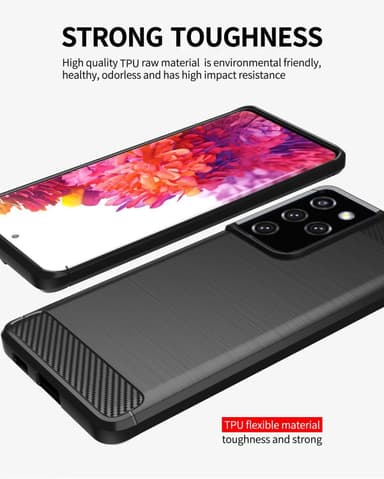 Suojakuori Samsung Galaxy S21 ULTRA Kotelo (Musta)