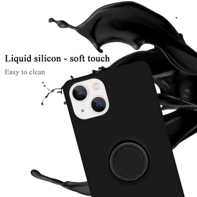 iPhone 14 PLUS Suojakuori Case Kotelo (Musta)
