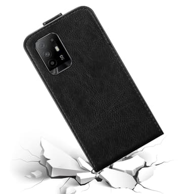 Oppo A94 5G Suojakuori Lompakkokotelo (Musta)