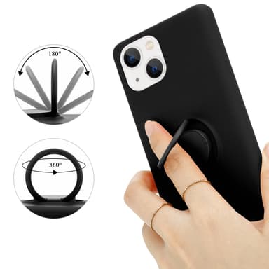 iPhone 14 PLUS Suojakuori Case Kotelo (Musta)
