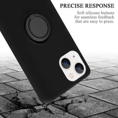 iPhone 14 PLUS Suojakuori Case Kotelo (Musta)