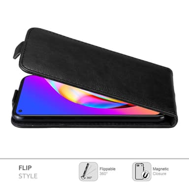 Oppo A94 5G Suojakuori Lompakkokotelo (Musta)