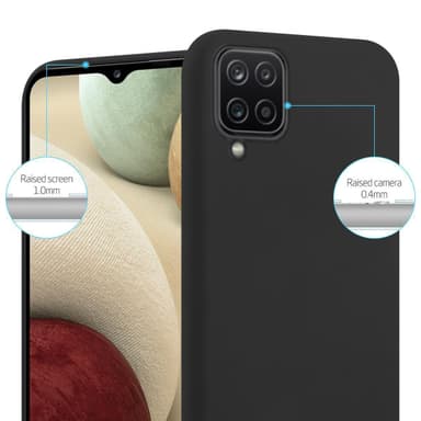 Suojakuori Samsung Galaxy A12 / M12 Kotelo (Musta)