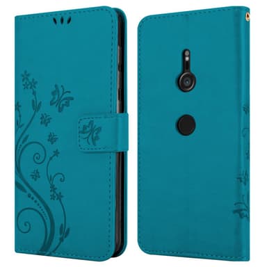 Sony Xperia XZ3 Suojakuori Lompakkokotelo (Sininen)