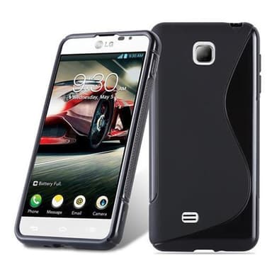LG OPTIMUS F5 / LUCID 2 Suojakuori Cover (Musta)