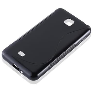 LG OPTIMUS F5 / LUCID 2 Suojakuori Cover (Musta)