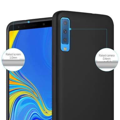 Samsung Galaxy A7 2018 Suojakuori Kotelo (Musta)
